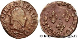 HENRY III Double tournois, type de Troyes 1588 Troyes