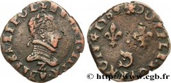 HENRY III Double tournois, 2e type du Dauphiné 1589 Grenoble