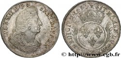 LOUIS XIV LE GRAND OU LE ROI SOLEIL Écu aux palmes 1695 Poitiers TTB+/SUP