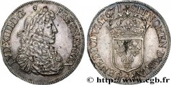 LOUIS XIV  THE SUN KING  Écu, portrait apollinien 1671 Rennes AU/AU