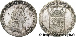 LOUIS XIV  THE SUN KING  Écu de Flandre 1686 Lille XF/AU