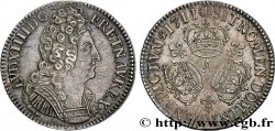 LOUIS XIV  THE SUN KING  Écu aux trois couronnes 1711 Paris AU