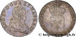 LOUIS XV  THE WELL-BELOVED  Écu de France 1724 Caen AU