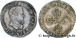 LOUIS XIII  Demi-franc au buste enfantin et fraisé 1615 Toulouse AU