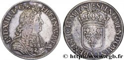 LOUIS XIV LE GRAND OU LE ROI SOLEIL Écu, portrait à la cravate courte 1681 Amiens TTB+