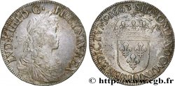 LOUIS XIV  THE SUN KING  Écu, portrait apollinien 1663 Bayonne XF/AU