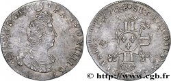 LOUIS XIV  THE SUN KING  Douzième d écu aux huit L, 2e type 1704 Nantes XF