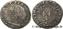 HENRY II Demi-teston à la tête nue, 5e type 1556 Toulouse