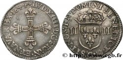 LOUIS XIV LE GRAND OU LE ROI SOLEIL Quart d écu, 1er type 1644 Saint-Lô
