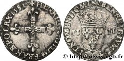 HENRI III Quart d écu, croix de face 1583 Bayonne