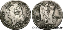 LOUIS XVI 15 sols dit au génie , type FRANCOIS 1791 Limoges