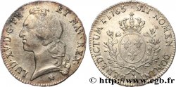LOUIS XV THE WELL-BELOVED Écu dit au bandeau 1765 Metz