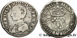 CHARLES IX Demi-teston, 2e type 1563 Toulouse