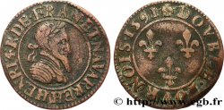HENRY IV Double tournois, 2e type de Châlons-sur-Marne 1591 Châlons-en-Champagne