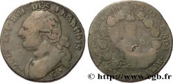 LOUIS XVI 12 deniers dit au faisceau , type FRANCOIS 1792 Dijon