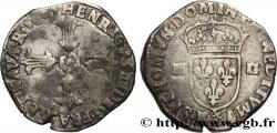 HENRY IV Quart d écu, croix feuillue de face 1603 Bordeaux