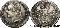 LOUIS XV THE WELL-BELOVED Cinquième d écu dit à la vieille tête 1774 Strasbourg