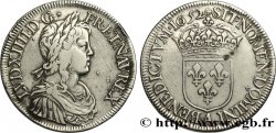 LOUIS XIV THE SUN KING Écu à la mèche longue 1652 Paris