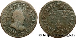 HENRI III Double tournois, 1er type de Paris 1580 Paris, Moulin des Étuves