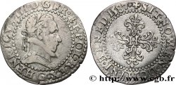 HENRI III Demi-franc au col plat 1587 Poitiers