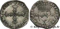 HENRY IV Quart d écu, croix feuillue de face 1597 Bayonne