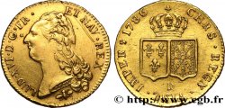 LOUIS XVI Double louis d’or aux écus accolés 1786 Lyon