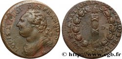 LOUIS XVI (MONARQUE CONSTITUTIONNEL) 12 deniers dit au faisceau , type FRANÇOIS 1792 Rouen