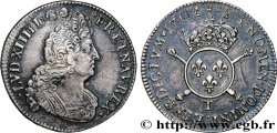 LOUIS XIV THE SUN KING Demi-écu aux insignes 1702 Nantes