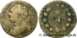 LOUIS XVI (MONARQUE CONSTITUTIONNEL) 12 deniers dit au faisceau , type FRANÇOIS 1793 Paris