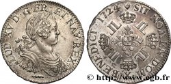 LOUIS XV  THE WELL-BELOVED  Écu à la croix fleurdelisée couronnée et aux huit L 1724 Amiens AU/AU