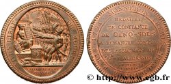 REVOLUTION COINAGE Monneron de 5 sols au serment (An III) 1791 Birmingham, Soho AU