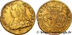 LOUIS XV DIT LE BIEN AIMÉ Demi-louis d or aux écus ovales, buste habillé 1726 Dijon