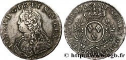 LOUIS XV DIT LE BIEN AIMÉ Écu aux branches d olivier, buste habillé 1726 Tours TTB+/SUP
