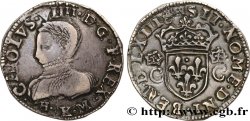 CHARLES IX Teston, 2e type 1563 Bordeaux