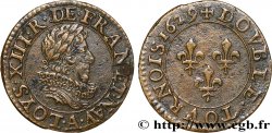 LOUIS XIII Double tournois, type 5 de Paris 1629 Paris