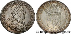 LOUIS XIII LE JUSTE Demi-écu, buste drapé et cuirassé (2e buste de Jean Warin) 1643 Paris, Monnaie du Louvre