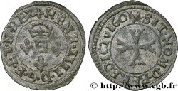 HENRY IV Liard à l H couronnée, 4e type (à la croix échancrée) 1601 Chambéry
