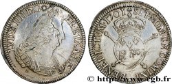LOUIS XIV  THE SUN KING  Écu de Béarn aux insignes 1701 Pau XF/AU