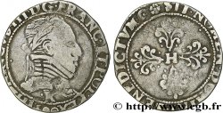 THE LEAGUE. COINAGE IN THE NAME OF HENRY III Demi-franc au col plat 1590 Saint-Lizier