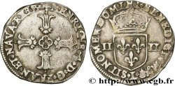 HENRY IV Quart d écu, croix feuillue de face 1590 Bayonne