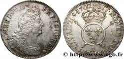 LOUIS XIV THE SUN KING Écu aux insignes 1702 Paris