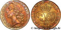 LOUIS XV DIT LE BIEN AIMÉ Louis d’or aux écus ovales, tête ceinte d’un bandeau 1740 Paris SUP/SPL