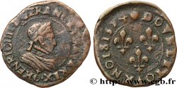 HENRY IV Double tournois, 2e type de Clermont (légende française) 1594 Clermont-Ferrand