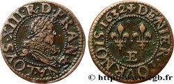 LOUIS XIII Denier tournois 1632 Tours