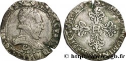 HENRI III Franc au col plat 1583 Saint-Lô