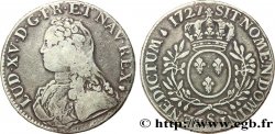 LOUIS XV DIT LE BIEN AIMÉ Écu aux branches d olivier, buste habillé 1727 Reims TB+/TTB
