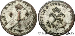 LOUIS XV DIT LE BIEN AIMÉ Double sol de billon 1744 Paris