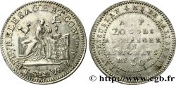 CONFIANCE (MONNAIES DE...) 20 sols de Lefèvre Lesage et Cie 1792 Paris TTB