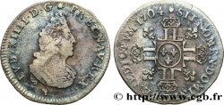LOUIS XIV THE SUN KING Douzième d écu aux huit L, 2e type 1704 Lyon