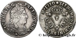 LOUIS XIV THE SUN KING Dixième d écu aux trois couronnes 1710 Nantes